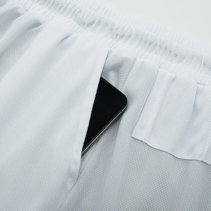 Gym Sports Shorts Two-in-one Mens Shorts Breathable Quick-drying Casual Double-layer Shorts